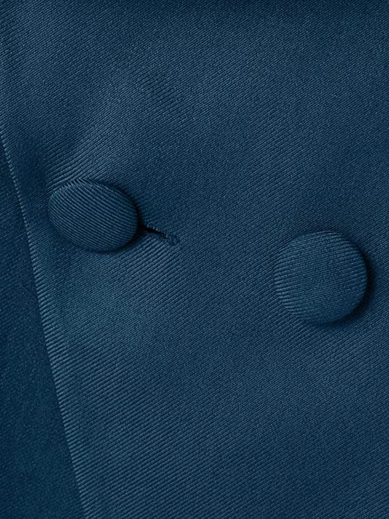 Men's Asymmetric Waterfall Collar Blazer Jacket - Double Button Front, Loose Fit Baggy Casual Coat, Thin Spring/Fall Outerwear, Machine Washable Hippy Style (No)